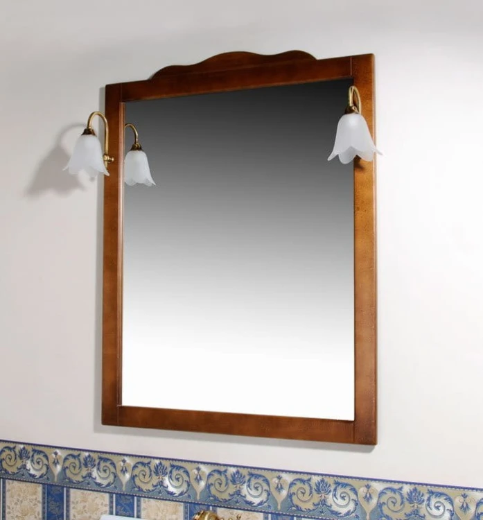 RETRO lustro w drewnianej ramie 89x115cm, buk #4