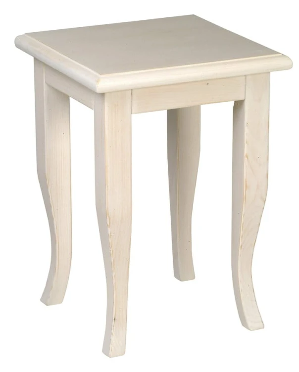 RETRO taboret 33x45x33cm, starobiały