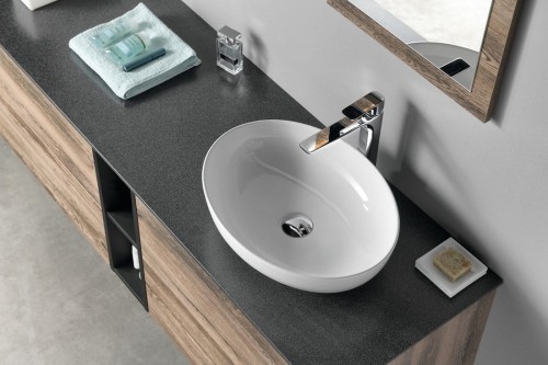 TREOS blat 1316x513 mm, Rockstone, biały mat #2
