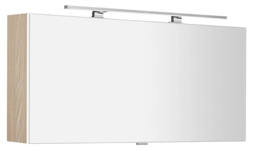 CLOE szafka z lustrem z oświetleniem LED, 120x50x18cm, wiąz Bardini