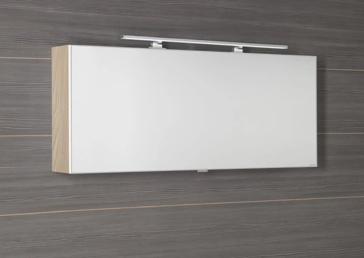 CLOE szafka z lustrem z oświetleniem LED, 120x50x18cm, wiąz Bardini #3