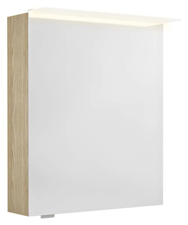LINEX szafka z lustrem, oświetlenie LED, 60x70x15cm, lewa/prawa, wiąz Bardini