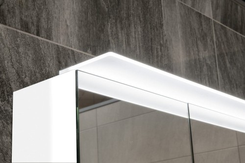 LINEX szafka z lustrem,oświetlenie LED, 80x70x15cm, sosna rustykalna #2