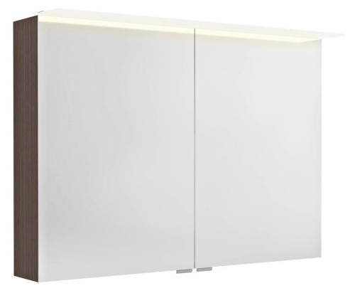 LINEX szafka z lustrem,oświetlenie LED, 100x70x15cm, sosna rustykalna