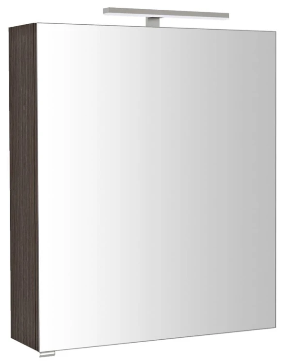 RIWA szafka z lustrem, oświetlenie LED, 60x70x17cm, sosna rustykalna