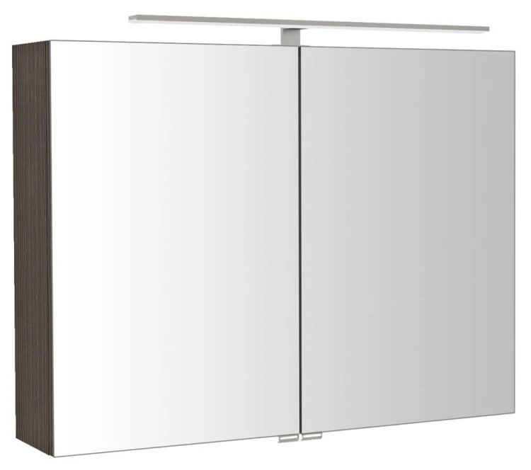 RIWA szafka z lustrem, oświetlenie LED, 81x70x17cm, sosna rustykalna