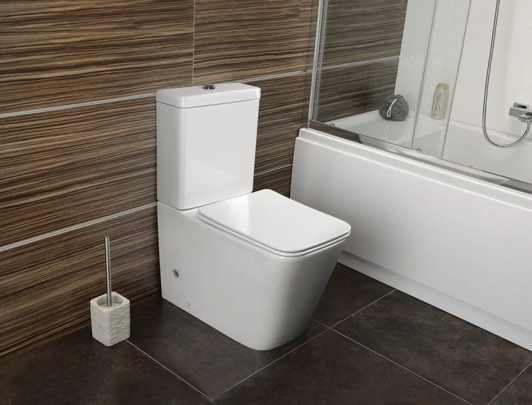 PORTO RIMLESS kompakt WC, odpływ poziomy/pionowy, biały #6