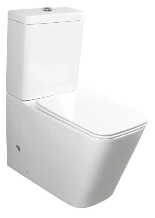 PORTO RIMLESS kompakt WC, odpływ poziomy/pionowy, biały #7