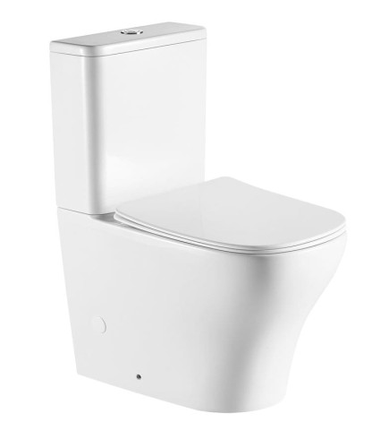 BELLO RIMLESS kompakt WC, odpływ poziomy/pionowy, biały #2
