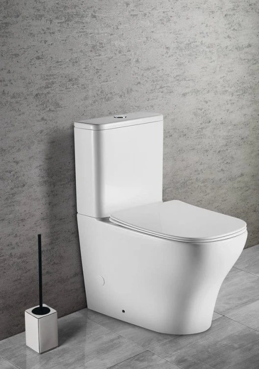 BELLO RIMLESS kompakt WC, odpływ poziomy/pionowy, biały #3