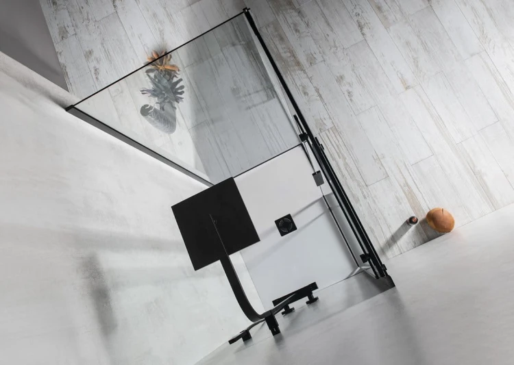 ALTIS BLACK prostokątna kabina prysznicowa 1100x900 mm, wariant L/P #3
