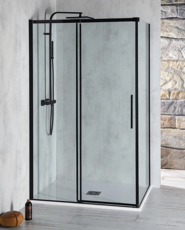 ALTIS BLACK prostokątna kabina prysznicowa 1200x1000 mm, wariant L/P