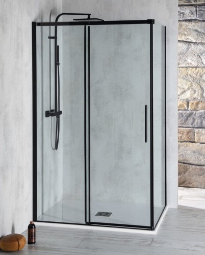 ALTIS BLACK prostokątna kabina prysznicowa 1500x1000 mm, wariant L/P