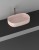 INFINITY OVAL umywalka ceramiczna nablatowa, 55x36cm, salmon #2