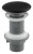 Odpływ umywalkowy 5/4", klik-klak, korek ceramiczny, 20-70mm, czarny mat