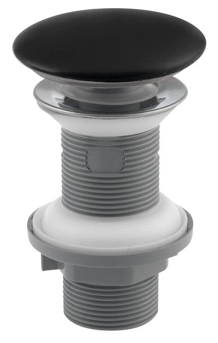 Odpływ umywalkowy 5/4", klik-klak, korek ceramiczny, 20-70mm, czarny mat