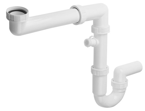 Syfon zlewozmywakowy BRUCKNER 6/4" DN40 biały