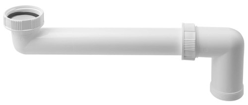Przedłużka syfonu zlewozmywaka 6/4", biała