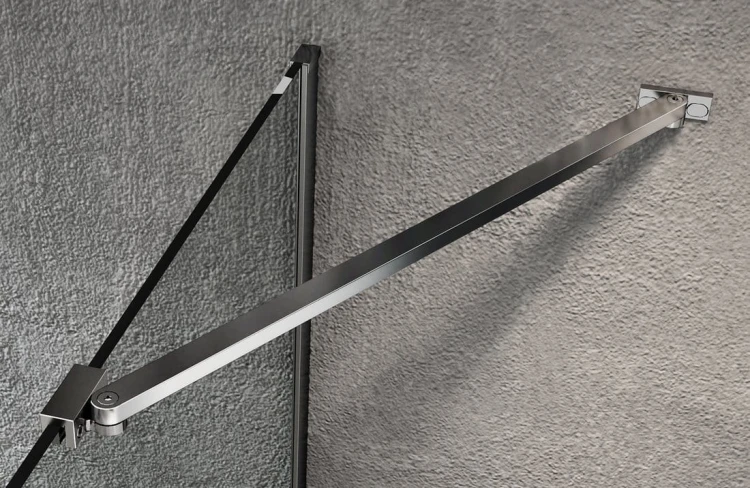 VARIO CHROME jednoczęściowa kabina prysznicowa Walk-In, montaż przy ścianie, szkło czyste, 700 mm #4