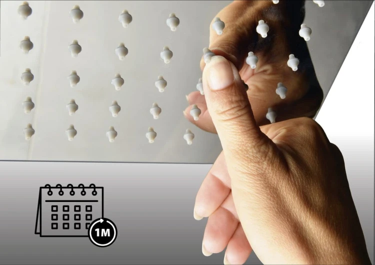 AQUALINE sluchawka prysznicowa, średnica 70mm, ABS/chrom #2
