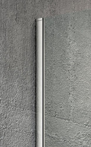 VARIO CHROME jednoczęściowa kabina prysznicowa Walk-In, montaż przy ścianie, szkło matowe, 800 mm #2