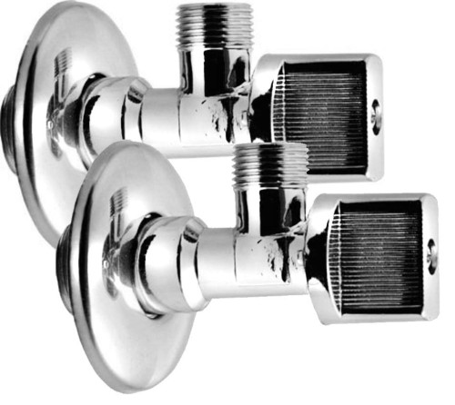 Kątowy zawór kulowy 1/2"x3/8”, para, chrom