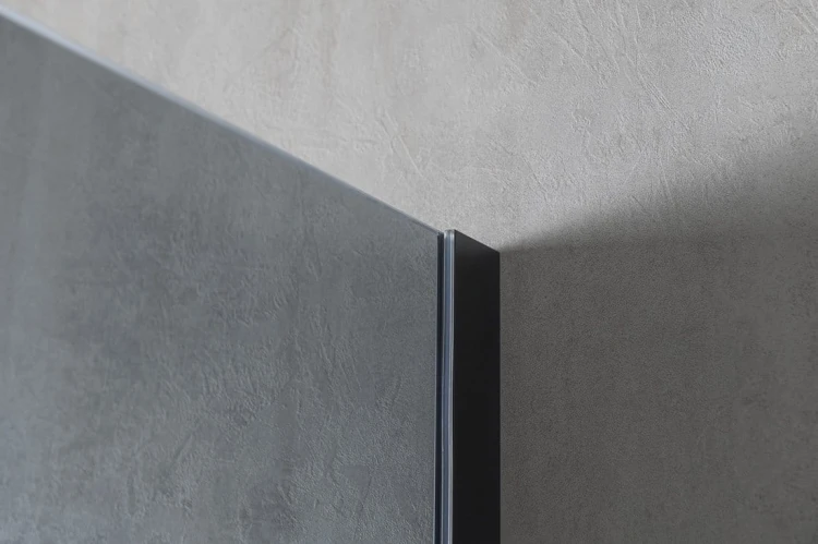 VARIO BLACK jednoczęściowa kabina przysznicowa Walk-In, montaż przy ścianie, szkło dymione, 1100 mm #4