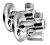 Kątowy zawór kulowy 1/2"x3/8”, z filtrem, para, chrom