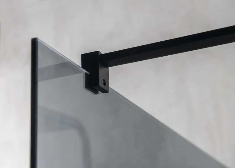 VARIO BLACK jednoczęściowa kabina przysznicowa Walk-In, montaż przy ścianie, szkło czyste, 1000 mm #4