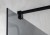 VARIO BLACK jednoczęściowa kabina przysznicowa Walk-In, montaż przy ścianie, szkło czyste, 1100 mm #4