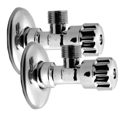 MULTITURN zawór kątowy 1/2"x3/8”, para, chrom