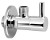Kątowy zawór kulowy 1/2"x3/8“, okrągły, chrom