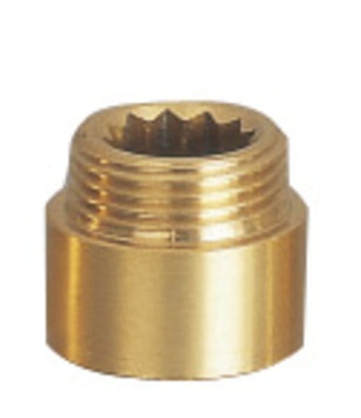Przedłużka 1/2"x15mm, mosiądz