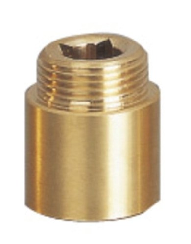 Przedłużka 1/2"x25mm, mosiądz