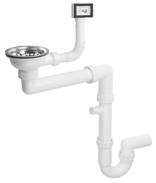 Syfon zlewozmywakowy 6/4", DN40, biały