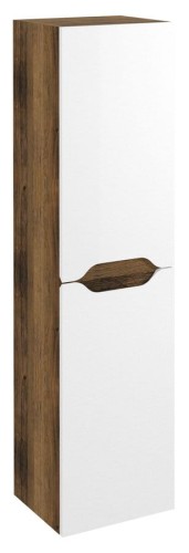 WAVE szafka wysoka 35x140x30cm, bała/dąb collingwood