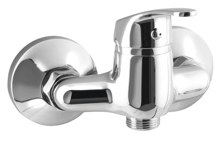 AQUALINE 35 bateria ścienna 3/4", rozstaw 100mm, bez wylewki, chrom