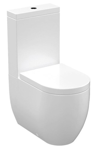 FLO misa do kompaktu WC, 36x60cm, odpływ poziomy/pionowy, biały #2
