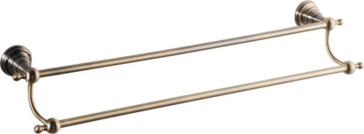 DIAMOND podwójny wieszak na ręczniki 600mm, brąz