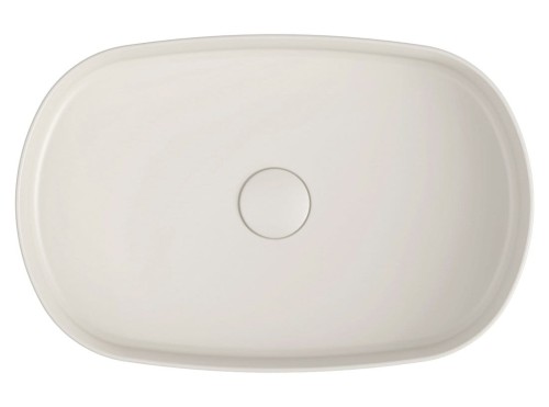 INFINITY OVAL umywalka nablatowa 55x36cm, ivory #2