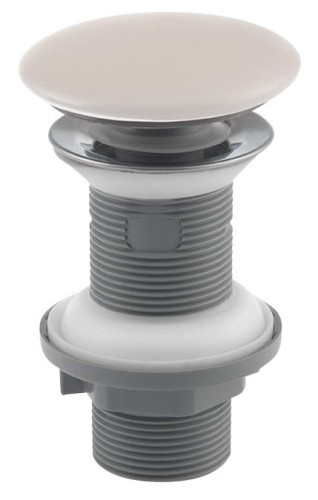 Odpływ umywalkowy 5/4", klik-klak, korek ceramiczny, 20-70mm, ivory