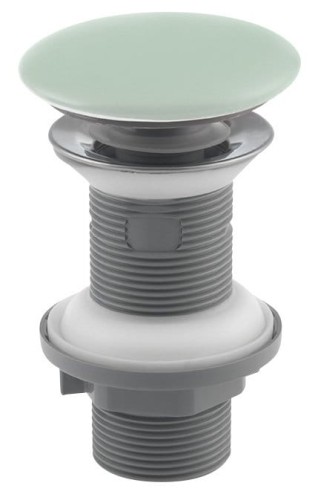 Odpływ umywalkowy 5/4", klik-klak, korek ceramiczny, 20-70mm, miętowa zieleń
