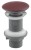 Odpływ umywalkowy 5/4", klik-klak, korek ceramiczny, 20-70mm, maroon red mat