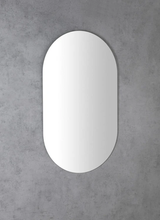 VORA lustro ze ściętą krawędzią 50x85cm, owalne, CU free #2