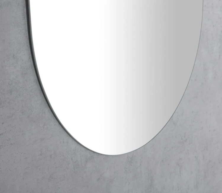 VORA lustro ze ściętą krawędzią 50x85cm, owalne, CU free #3
