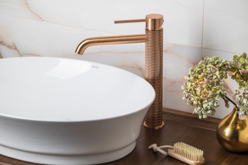 FLAWO bateria umywalkowa wysoka, miedź #2