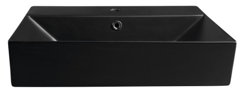 SISTEMA umywalka ceramiczna 60x42cm, czarny mat #2