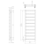 Rysunek techniczny - METRO LIGHT grzejnik łazienkowy 400x1140 mm, chrom