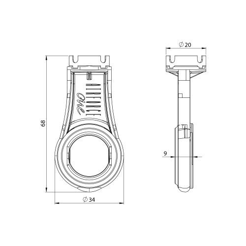 Rysunek techniczny - Klucz do perlatora M24