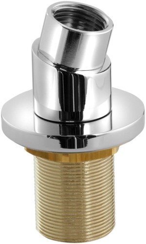 Gniazdo prysznicowe wannowe z kolankiem F1/2"-M15x1, chrom